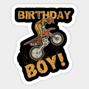 Birthday Boy Mx Dirt Bike Motocross Sticker